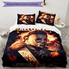 3pcs Michael Myers pattern bedding set duvet cover set includes duvet cover &pillowcases, perfect all season bedroom decoration & gift