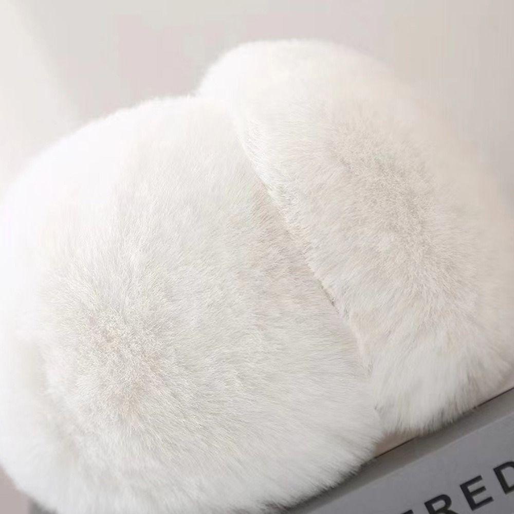 Тепловые вкладыши из кроличьего меха Складные грелки для ушей Милые Защищающие уши Студенты
