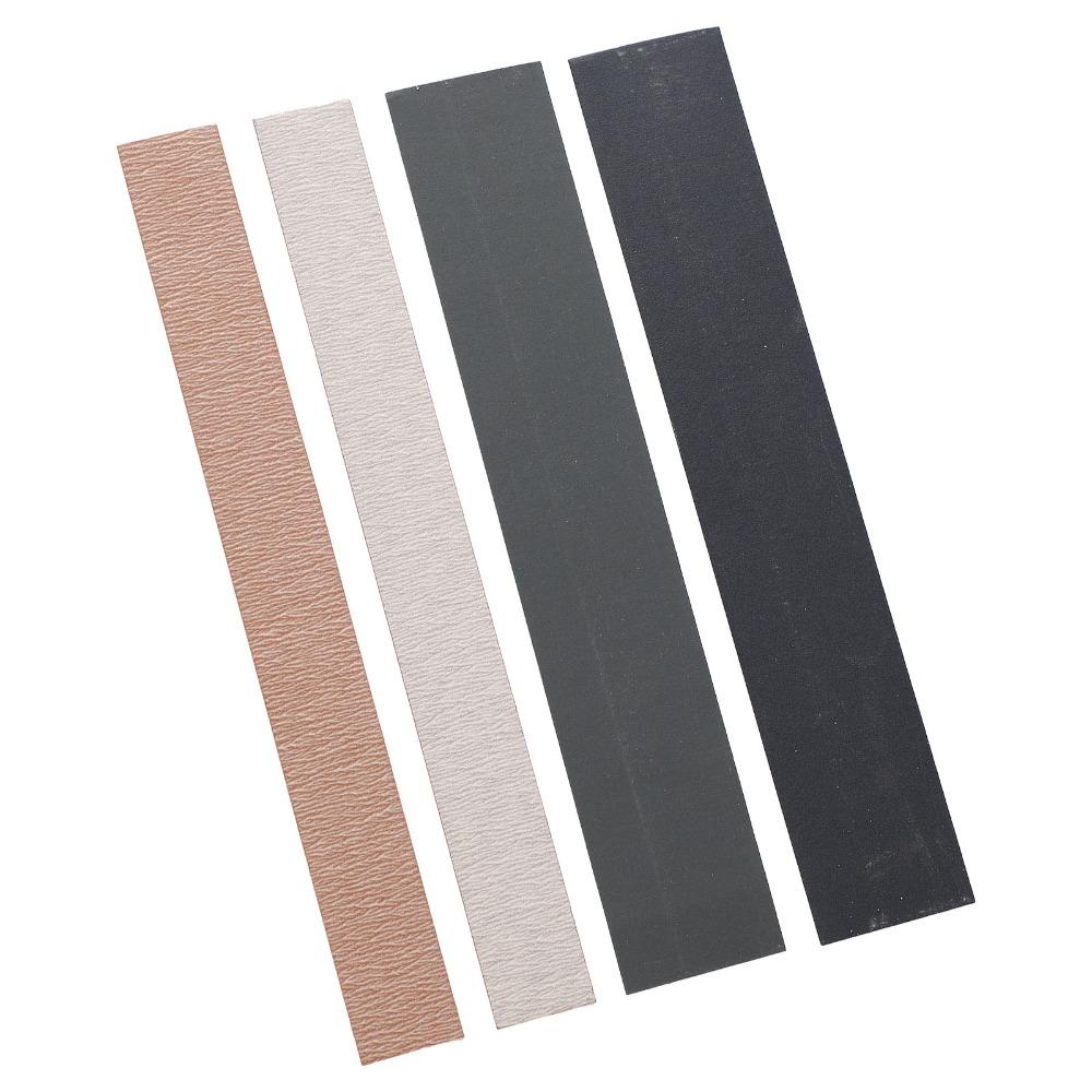 4PCS 15CM(5.91in) Length Fret Sanding Paper Sandpaper Color Luthier Sanding Tool For Guitarists