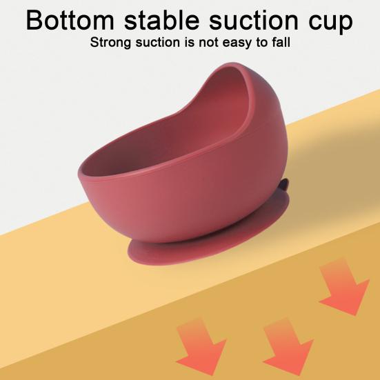 2 шт./компл., детская силиконовая присоска с ложкой, пищевой класс, без бисфенола А, микроволновая печь, посудомоечная машина, безопасная для детей, самостоятельная кормушка, миска для еды, контейнер для еды