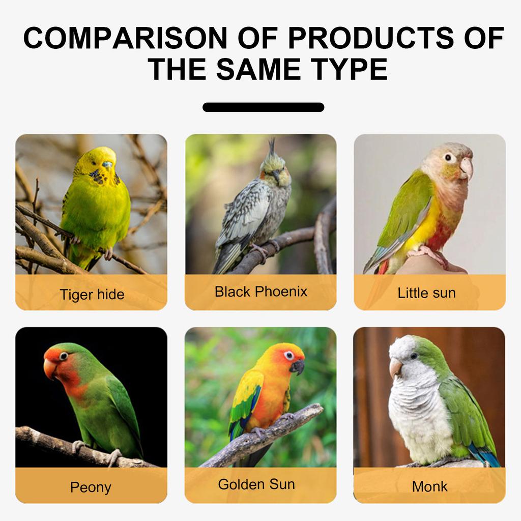 Поводок для попугаев с автоматическим шнуром для безопасного обращения с птицами Удобный поводок для попугаев