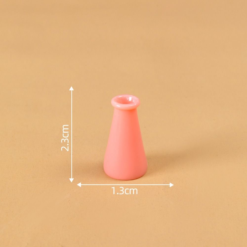 DIY Украшение Ваза Имитация Цвет Миниатюрные Фигурки Милая Маленькая Ваза