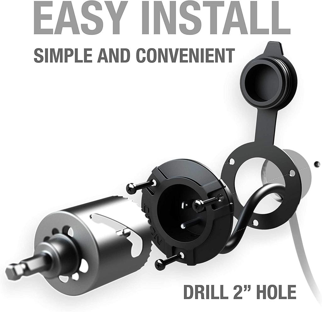 NOCOGeniusgcp1 Black 13Amp125VAC Port Plug