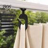 Awning Curtain Hooks 50/100Pcs Plastic Gazebo Hook, Heavy Duty Mosquito Netting Durable Black Track for Outdoor Hotel, Accessories Net