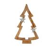 Christmas Tree - Brown - 7.5 X 58.5 X 37 Cm - Silver - Contemporary Wood