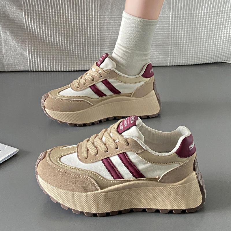 Ins Korean Version of Forrest Gump Women's Shoes, Spring New Internet Celebrity Student Sports Shoes Heightened Street Casual Shoes