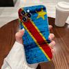 Congo Democratic Republic Flag Case For Apple iPhone 17 16 15 14 13 12 11 Pro Max 16 Plus 16E 17Air 17Pro Phone Cover Silicone