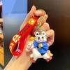 Cute Panda Keychain Pendant Chinese Style Panda Riding Horse 2026 Horse Year Keychain Traditional Zodiac Horse