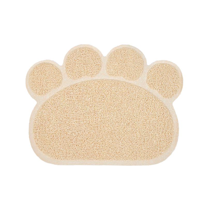 Pet Meal Mat Non-Slip Footprints Cat Litter Mat Cat Mats Cats Mats Pvc Cat Toilet Mats Pet Supplies ADM