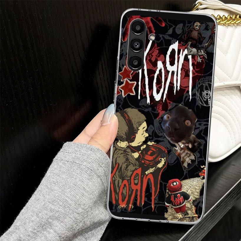 Чехол-бампер K-Korn Rock Band для Samsung A17 A16 A56 A36 A26 A15 A55 A35 A25 A14 A54 A34 A24 Чехол для телефона A13 A53 A33 A23 A05S A04S