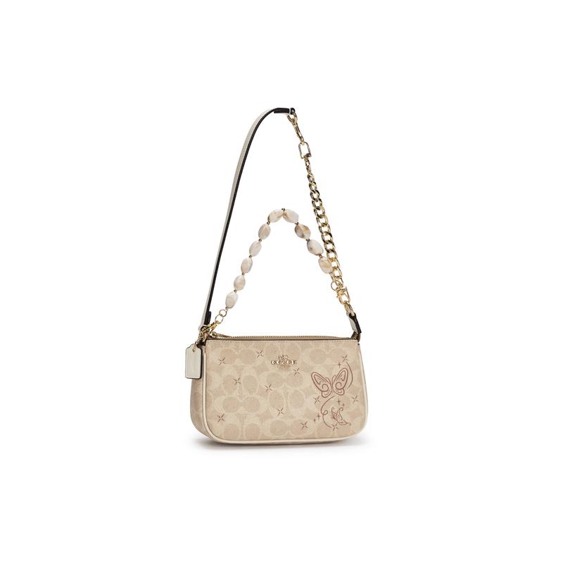 COACH shoulder bag [Customized bag] Nolita 19 classic presbyopic print zipper made by 811 rose vine coated canvas butterfly shadow time and space