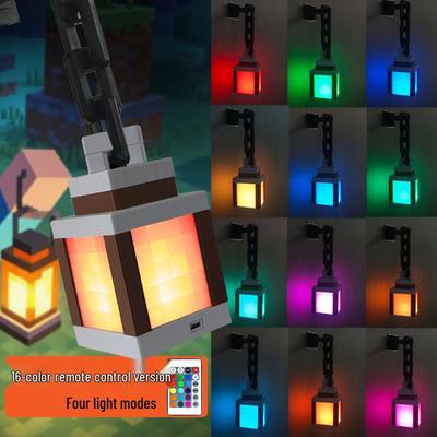 Перезаряжаемый светящийся факел Minecraft, ночник - Атмосферная детская лампа для спальни