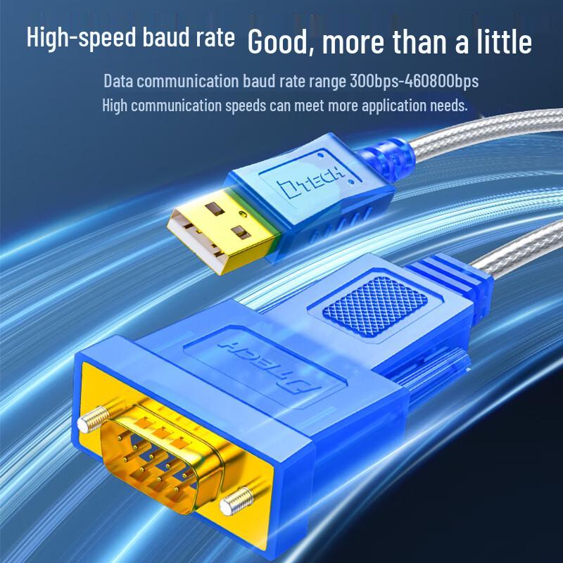 Промышленный последовательный кабель Dtech USB на RS232