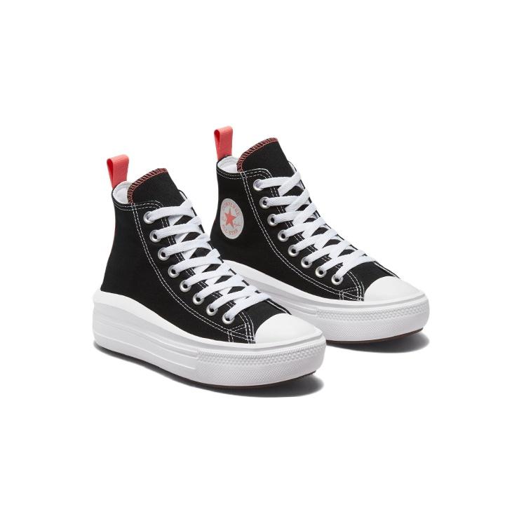 Converse Кеды Chuck Taylor All Star Move на платформе Черно-розовый Соль GS Детские 271716C