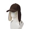 New Era Кепка 9FORTY с ушками собаки 15137034 NER37C6272 Темно-коричневая 9FORTY с ушками собаки Вельветовая 8W Вельветовая Однотонная Шапка Бесплатно Мужская Женская