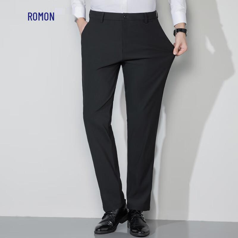 Luomeng Men's Non-Iron High-Stretch Business Casual Trousers