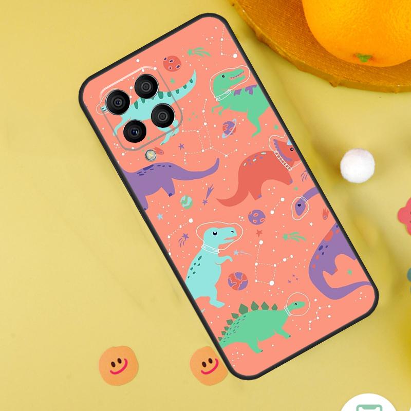 Коллаж с динозаврами для чехла Samsung Galaxy M11 M12 M13 M14 M15 M34 M54 M55 M33 M53 M31 M51 M30s M32 M52 M20