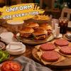 Dishwasher Safe Burger Patty Maker Non-Stick Hamburger Press with Storage Box for Home Kitchen Backyard BBQ 4