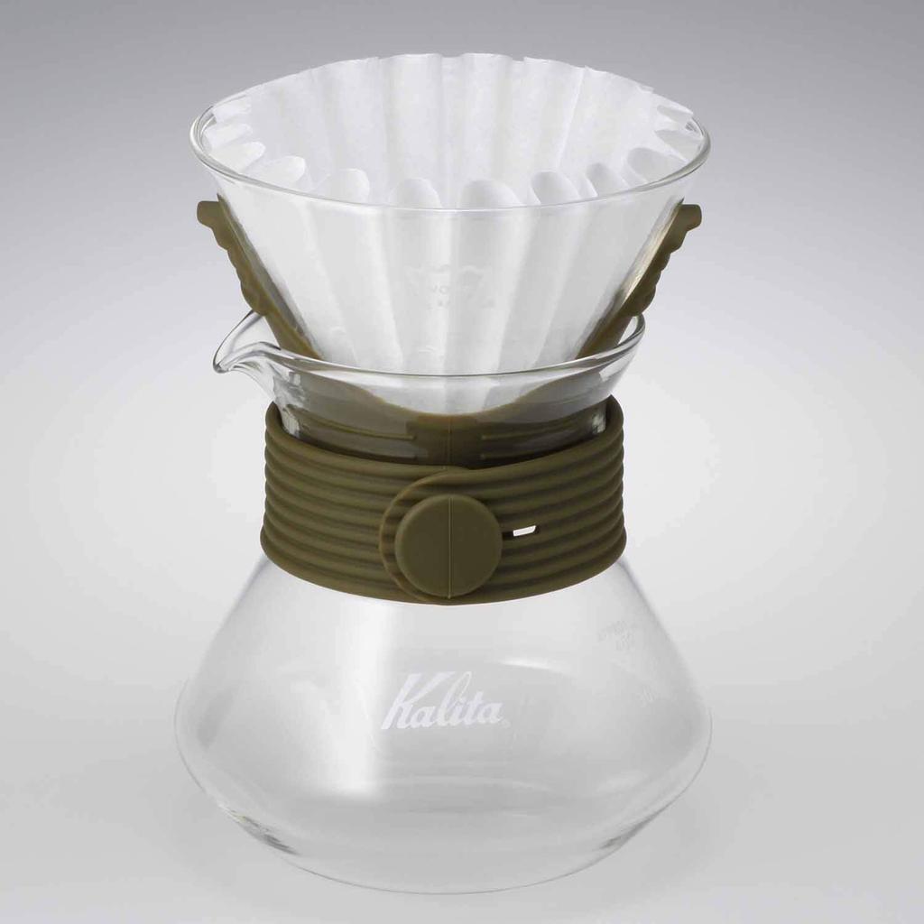 Kalita Набор для приготовления кофе на 2-4 персоны Wave Style Up Khaki Drip Equipment For 2 For 4 For 2 For 4 Drip Coffee Sixtie Respect for the Aged #185