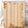 Colorful Maple Shower Curtain Waterproof Fabric Decorative Bath Rug Set Autumn Leaves Printed Bathroom Curtains for Home Decorat