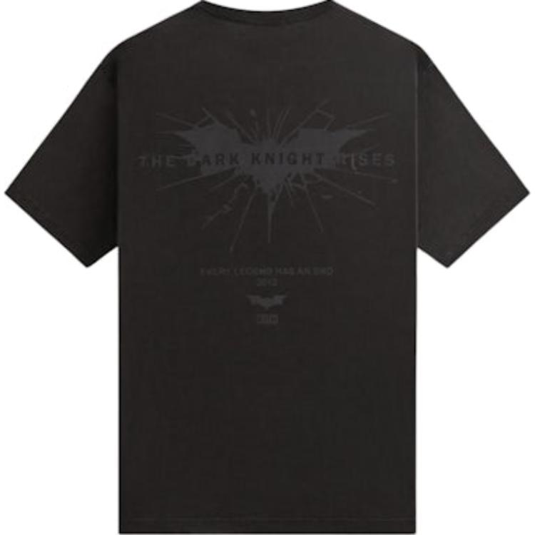 Kith X Batman Dark Knight Rises Vintage Tee Black Men Tops KHM032764-001