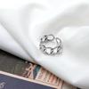 Кольцо Beixi из стерлингового серебра S925, антикварное, с полым кругом