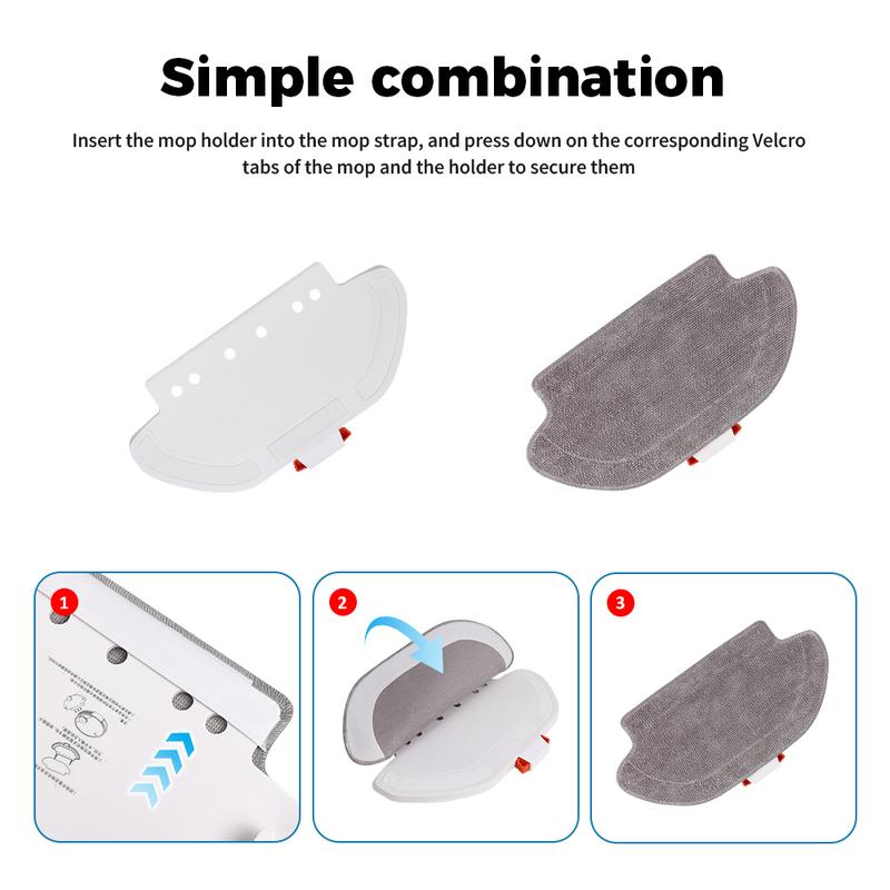 Mop Cloths Holder Pad Parts for Xiaomi Vacuum-Mop P/PRO/STYTJ02YM/3C/2S/S10/S12/B106GL ForViomi V2 Pro/V3 SE Vacuum Mop Rag