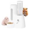 Hamster Water Bottle Bunny Water Dispenser with Food Container Leak-Proof Small Animal Drinking Feeding Accessories for Hedgehog