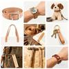 1 Roll 3.5-4mm Vegetable Tanned Leather Strip, Natural Cowhide Strap 1.4-3.9cm x 100-125cm for DIY Belt Bag Craft