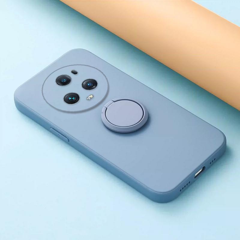 Для Huawei Honor Magic 5 Pro кольцо-подставка-держатель сплошной цвет силиконовый чехол для Honor V40Lite V30 V20 Ultra объектив камеры защищает крышку телефона