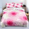 3D Design Flowers Duvet Cover Sets Bed Linens Bedding Set Quilt/Comforter Covers Pillowcases 240x220 Size Black Home Texitle