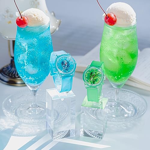 Citizen Аналоговые часы Q&Q Smile Solar, Модель-коллаборация Travel Cafe "Gensui" R02A-508VK, Водонепроницаемые, Уретановый ремешок, Зеленые
