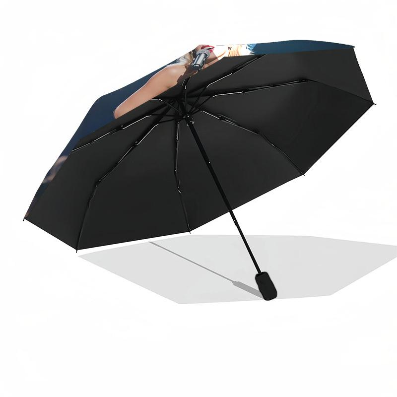Taylor Swift, Concert Themed Automatic Opening and Closing Umbrella, Compact Travel Umbrella, Lightweight and Portable, Suitable for Beach C