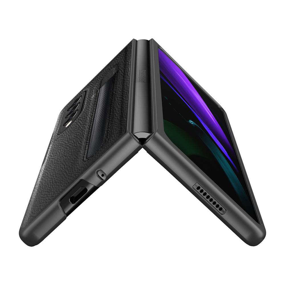 Противоударный нескользящий кожаный чехол для Samsung Galaxy Z Fold 4 5g Fold4 Fold3 Fold 3 Zfold4 Zfold3 S Чехол с держателем для ручек