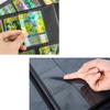 Черный binder для карт Pokémon из ПУ-кожи на молнии: Книга для хранения игр на 4, 9 и 16 карманов большой емкости