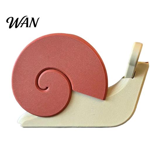 Office Tape Dispenser 3D Printed Snail Dispenser, Universal Packaging Wrapping Holder, Design Decorative Cutting Tools for Home School Lightweight