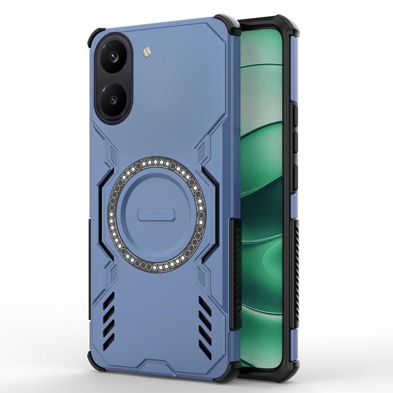 Чехол для Xiaomi Poco X8 Pro Магнитный чехол Теплоотвод Ударопрочный Гибридный из ТПУ и ПК Для чехла телефона Xiaomi Poco X8 Pro Max