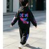 Kids Loungewear Set Boy and Girl Casual Pullover Hoodie & Elastic Waist Trousers for School & Play