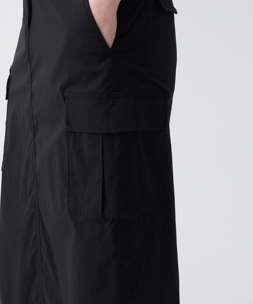 Musinsa Standard Woman Women'S Cargo Maxi Skirt [Black]