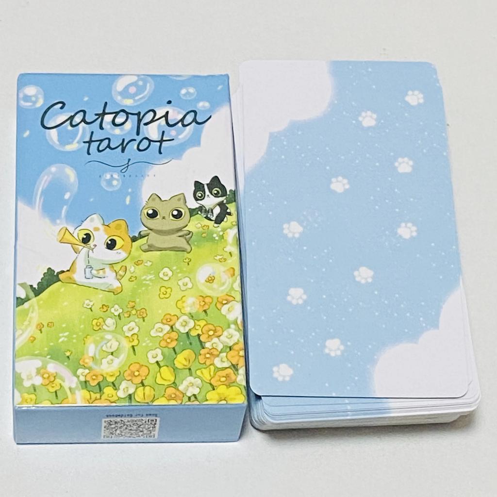 78 карт Таро Catopia Милый Котёнок Таро Колода Для Начинающих Оракул Карточная Игра Настольная Игра Игрушка