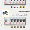 70 шт./Набор Наклейки для маркировки электрической панели | Белые Наклейки-напоминания для распределительной коробки, электрической панели экрана, автоматического выключателя, Удобные