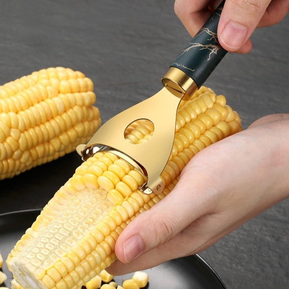 Anti Slip Handle Manual Corn Planer Stainless Steel Corn Cob Thresher For Kitchen
