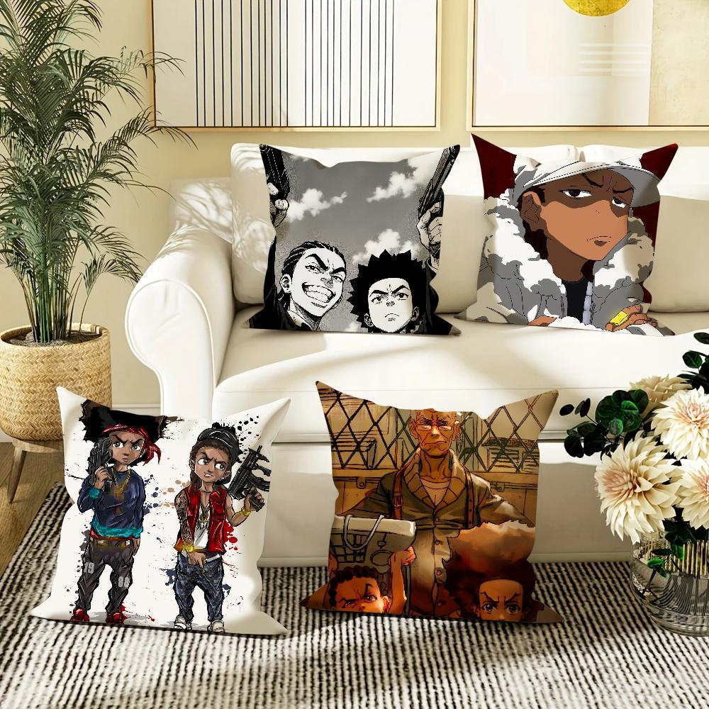 Мультяшная Наволочка The B-Boondocks Квадратная Диванная с для рисунка удобная подушкаподходит для комнаты