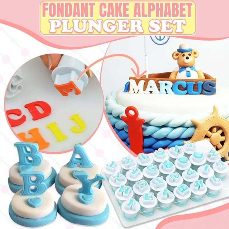 Alphabet Number Spring Cookie Cutter Set For Baking DIY Creative Desserts