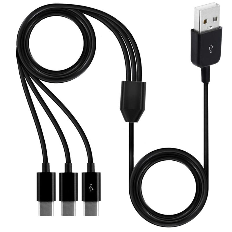 Разветвитель USB C, USB A (папа) на 3 USB Type-C (папа), кабель для синхронизации данных и зарядки, 3 в 1, шнур для быстрой зарядки мобильных устройств