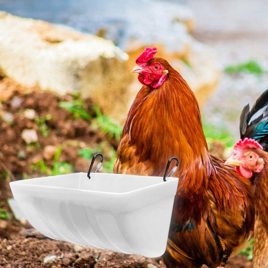 1 комплект кормушки для кур, подвесная с крючком, ударопрочная автоматическая подача, сверхмощная простая установка, кормушка для коз