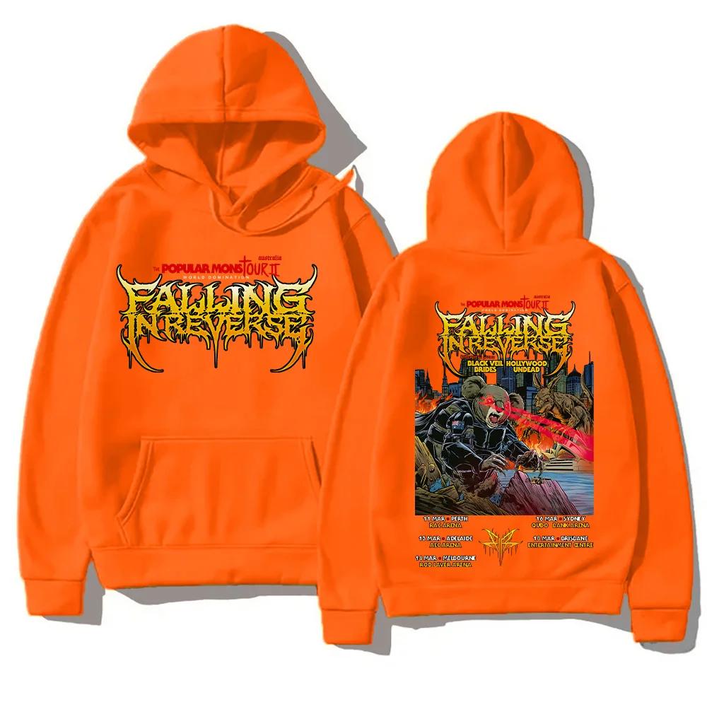 2025 Popular Mons Tour II World Domination Hoodies Back Sports Shirts Men's and Women's Autumn High Street Warm Hoodies