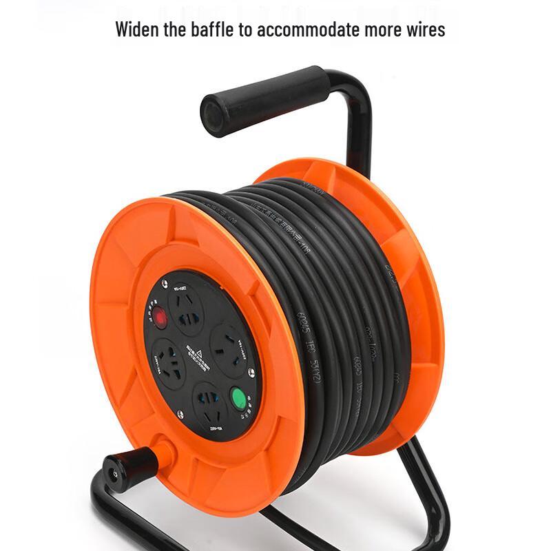 YANGFAN Portable Cable Reel with Extension Cord