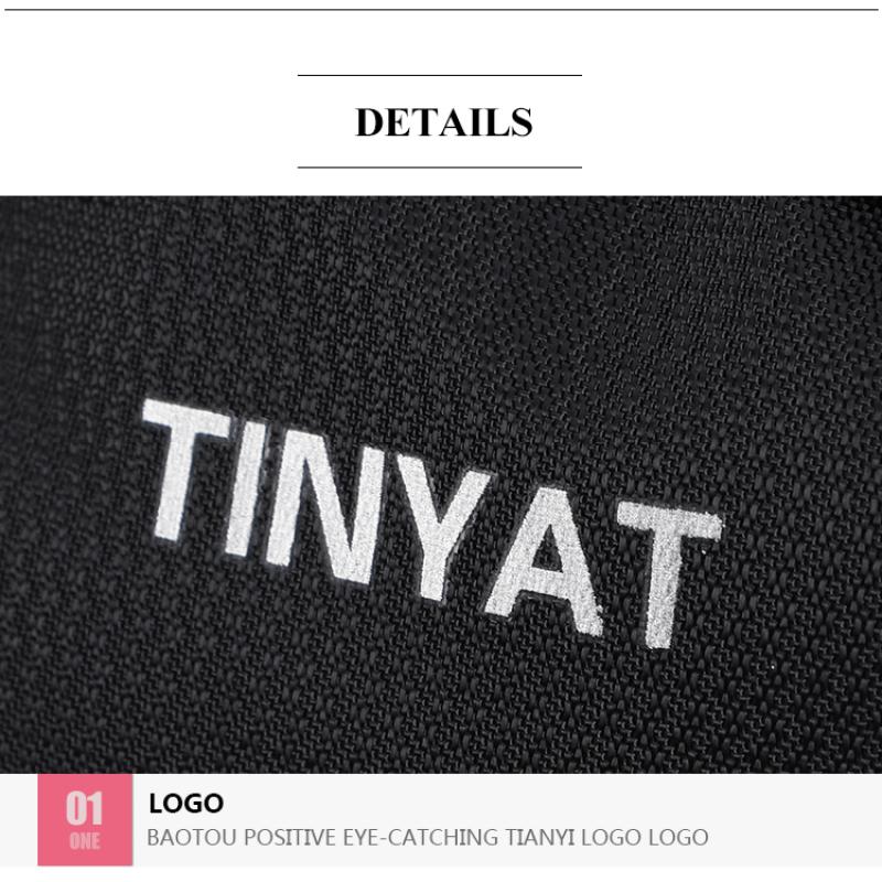 TINYAT новая мужская сумка через плечо с слингом, противоугонная сумка через плечо для 9,7-дюймового планшета, USB-зарядка, водонепроницаемая дорожная сумка-мессенджер, повседневная нагрудная сумка