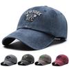 Water Washed Cotton Letter Embroidery Casual Baseball Hat For Sunshade And Daily Wear